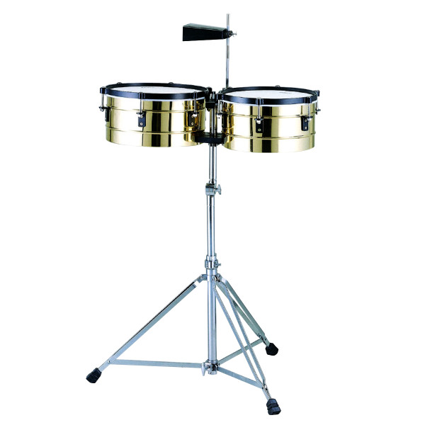 Peace TB-2-1 - Sárgaréz timbales szett, kolomppal és állvánnyal