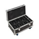 CENTOLIGHT PORTRAIT Q-AIR SET - Set of 8 LED PAR 4x12W RGBW 4in1 with lithium battery and flight case with charging function