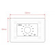 HELVIA MURA 310 - 10W Volume attenuator for 70-100V speakers, 11 positions + Off, with auxiliary line and 24V alarm control