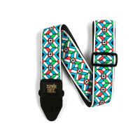 P04659 - Kaleidoscope Blue Jacquard Guitar Strap