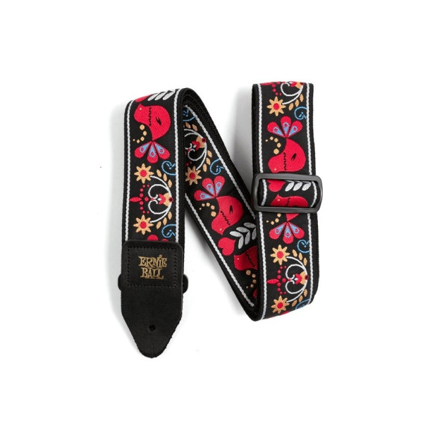 P04667 - Redbird rising Jacquard Guitar Strap
