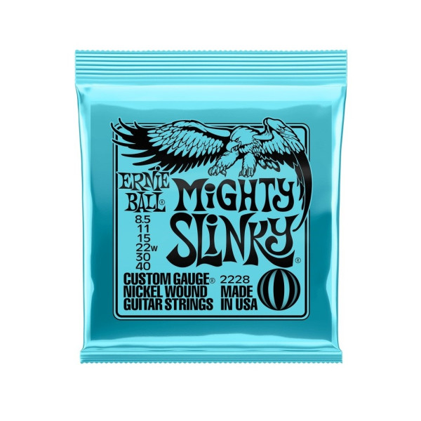 Ernie Ball P02228 - Electric guitar string set Mighty Slinky Nickel Wound 0085 - 040
