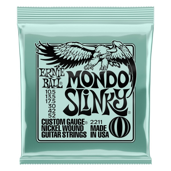 Ernie Ball P02211 - Mondo Slinky Nickel Wound electric guitar string set 10.5 - 52