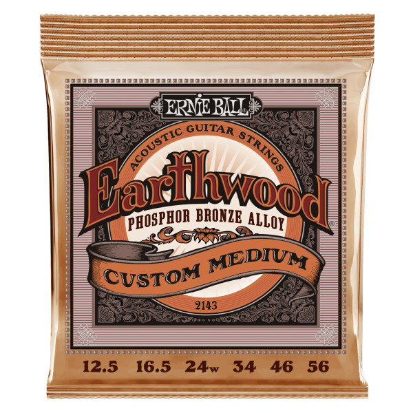 Ernie Ball P02143 - Earthwood Acoustic Phospore bronze -Custom Medium