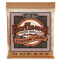 Ernie Ball P02145 - Earthwood Acoustic Phospore bronze -Custom Light