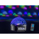 SOUNDSATION CB-630B - 6*3 W-os LED új kristálygömb-lámpa BT-vel, MP3 lejátszóval és távirányítóval