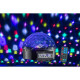SOUNDSATION CB-630B - 6*3 W-os LED új kristálygömb-lámpa BT-vel, MP3 lejátszóval és távirányítóval