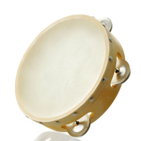 APT-8 - Tambourine Natural Leather Small size
