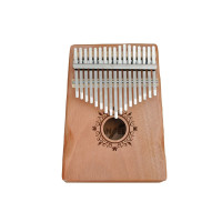 Angel ARK-B-FLOWER - Mahagóni kalimba, lekerekített testtel, 17 hangú - Flower design