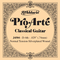 D'Addario J4504 - Nylon Classical Guitar Single String, Normal Tension, Fourth String