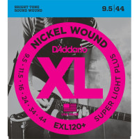 D'Addario EXL120+ - Nickel Wound Electric Guitar Strings, Super Light Plus, 9.5-44