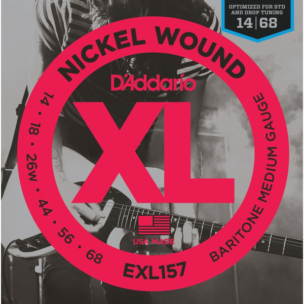 D'Addario EXL157 - Nickel Wound, Baritone Medium, 14-68