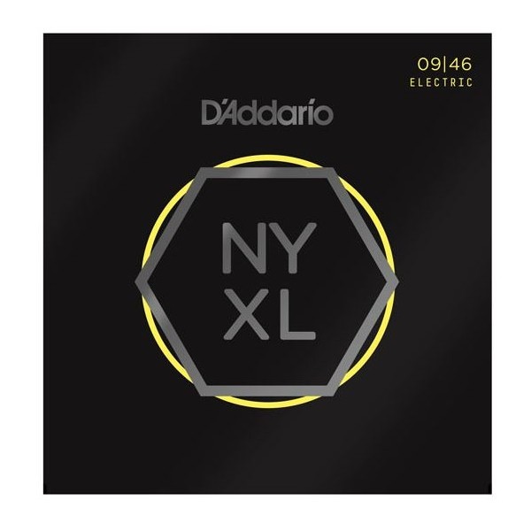 D'Addario NYXL0946 - Nickel Wound, Super Light Top / Regular Bottom, 09-46