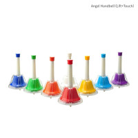Angel AHB-8M - Set of 8 multicolor touch hand bells