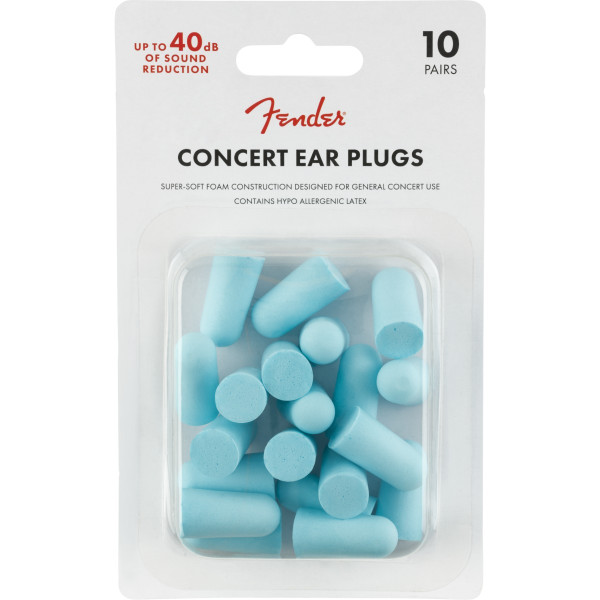 Fender 990541004 - Fender Concert Ear Plugs (10 Pair), Daphne Blue