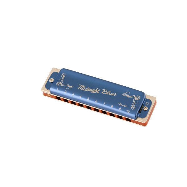 Fender 990702102 - Midnight Blues Harmonica, Key of G