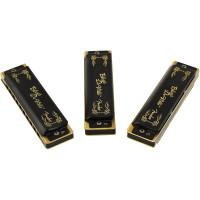 Fender 990702021 - Blues DeVille Harmonica, Pack of 3, with Case