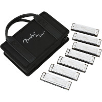 Fender 990701049 - Blues Deluxe Harmonica, Pack of 7, with Case