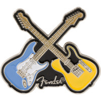 Fender 9122421102 - Fender Crossed Guitars Enamel Pin, Multi-Color