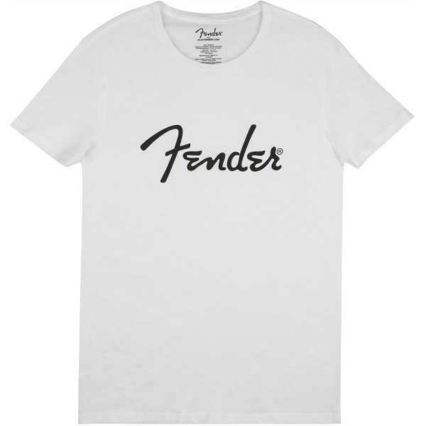 9193010507 - Fender® Spaghetti Logo Men's Tee White Medium