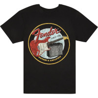 9193122406 - Fender® 1946 Guitars & Amplifiers T-Shirt, Vintage Black, M