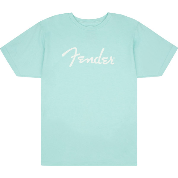 9192222806 - Fender® Spaghetti Logo T-Shirt, Daphne Blue, XXL