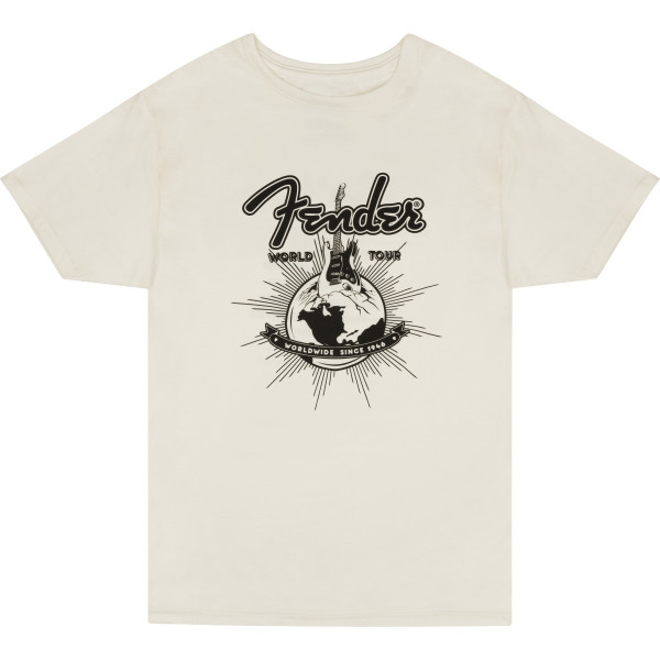 9192822606 - Fender® World Tour T-Shirt, Vintage White, XL