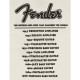 9192822606 - Fender® World Tour T-Shirt, Vintage White, XL