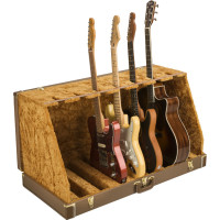 991017522 - Fender® Classic Series Case Stand - 7 Guitar, Brown