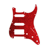 DPP ST RDS HSS - Strat Pickguard Red Sparkle (H-S-S)