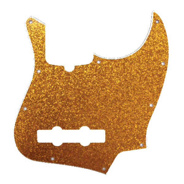 DPP JB GOS - J-Bass Pickguard Gold Sparkle
