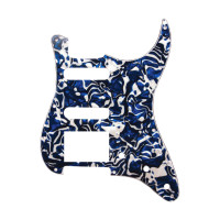 DPP ST BSP HSS - Strat Pickguard Blue Swirl Pearl (H-S-S)