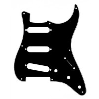 991358000 - Pickguard, Stratocaster® S/S/S, 8-Hole Mount, Black, 3-Ply