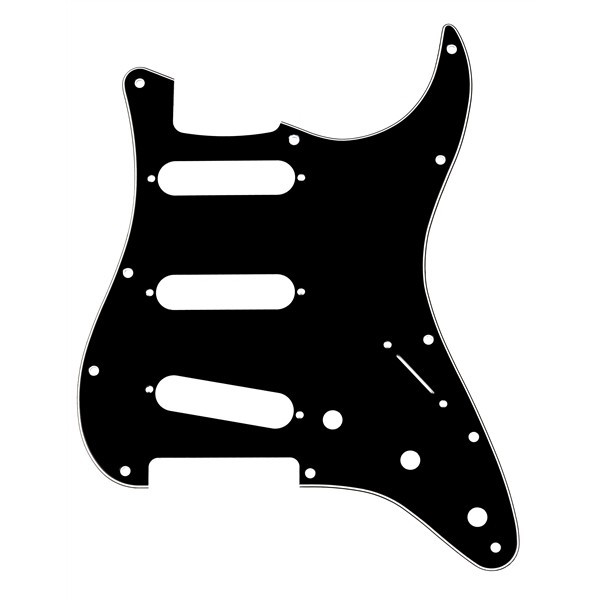 Fender 991359000 - Pickguard Stratocaster® S/S/S 11-Hole Mount B/W/B 3-Ply