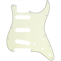 992144000 - Pickguard Stratocaster® S/S/S 11-Hole Mount Mint Green MG/B/MG 3-Ply