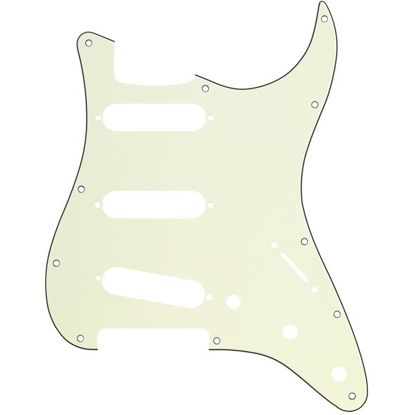 Fender 992144000 - Pickguard Stratocaster® S/S/S 11-Hole Mount Mint Green MG/B/MG 3-Ply