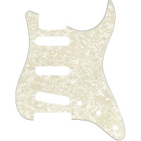 992140001 - Pickguard Stratocaster® S/S/S 11-Hole Mount Aged White Pearl 4-Ply