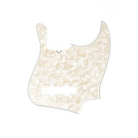 992170000 - Pickguard Jazz Bass® White Pearloid 10-Hole Mount 4-Ply