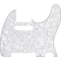 992150000 - Pickguard, Telecaster®, 8-Hole Mount, White Pearl, 4-Ply
