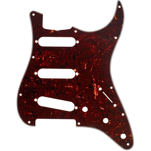 991344000 - Pickguard, Stratocaster® S/S/S, (with Truss Rod Notch), 11-Hole Vintage Mount, Tortoise Shell, 4-Ply