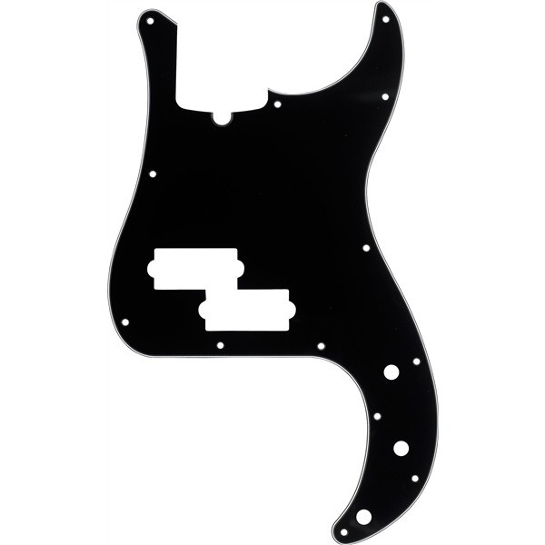 Fender 991352000 - Pickguard, Precision Bass® 13-Hole Mount (with Truss Rod Notch), Black, 3-Ply