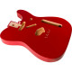 Fender 998006709 - Classic Series 60's Telecaster® SS Alder Body Vintage Bridge Mount, Candy Apple Red