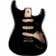 Fender 998003706 - Classic Series 60's Stratocaster® SSS Alder Body Vintage Bridge Mount, Black