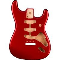 Fender 998003709 - Classic Series 60's Stratocaster® SSS Alder Body Vintage Bridge Mount, Candy Apple Red