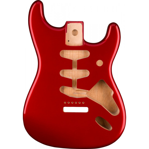 Fender 998003709 - Classic Series 60's Stratocaster® SSS Alder Body Vintage Bridge Mount, Candy Apple Red