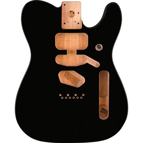 Fender 997500706 - Deluxe Series Telecaster® SSH Alder Body Modern Bridge Mount, Black