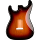 Fender 997103700 - Deluxe Series Stratocaster® HSH, Alder Body, 2-Point Bridge Mount, 3-Color Sunburst