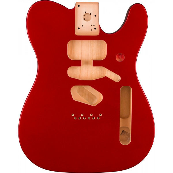 Fender 997500709 - Deluxe Series Telecaster® SSH Alder Body Modern Bridge Mount, Candy Apple Red