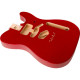Fender 997500709 - Deluxe Series Telecaster® SSH Alder Body Modern Bridge Mount, Candy Apple Red