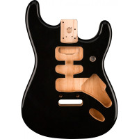 Fender 997103706 - Deluxe Series Stratocaster® HSH Alder Body 2 Point Bridge Mount, Black